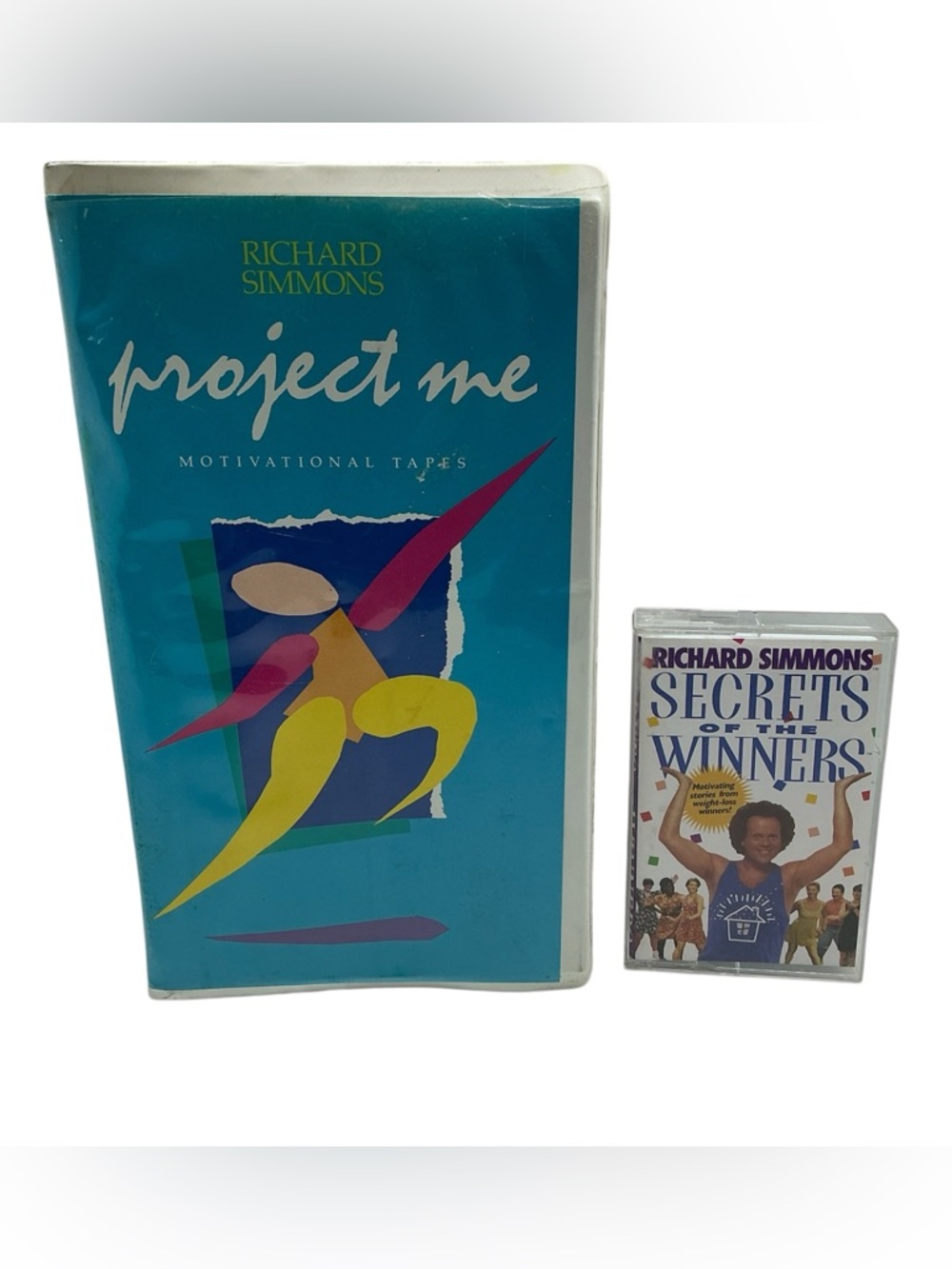 Richard Simmons Project Me Motivational 4 Cassette Set & Secrets Of Winners